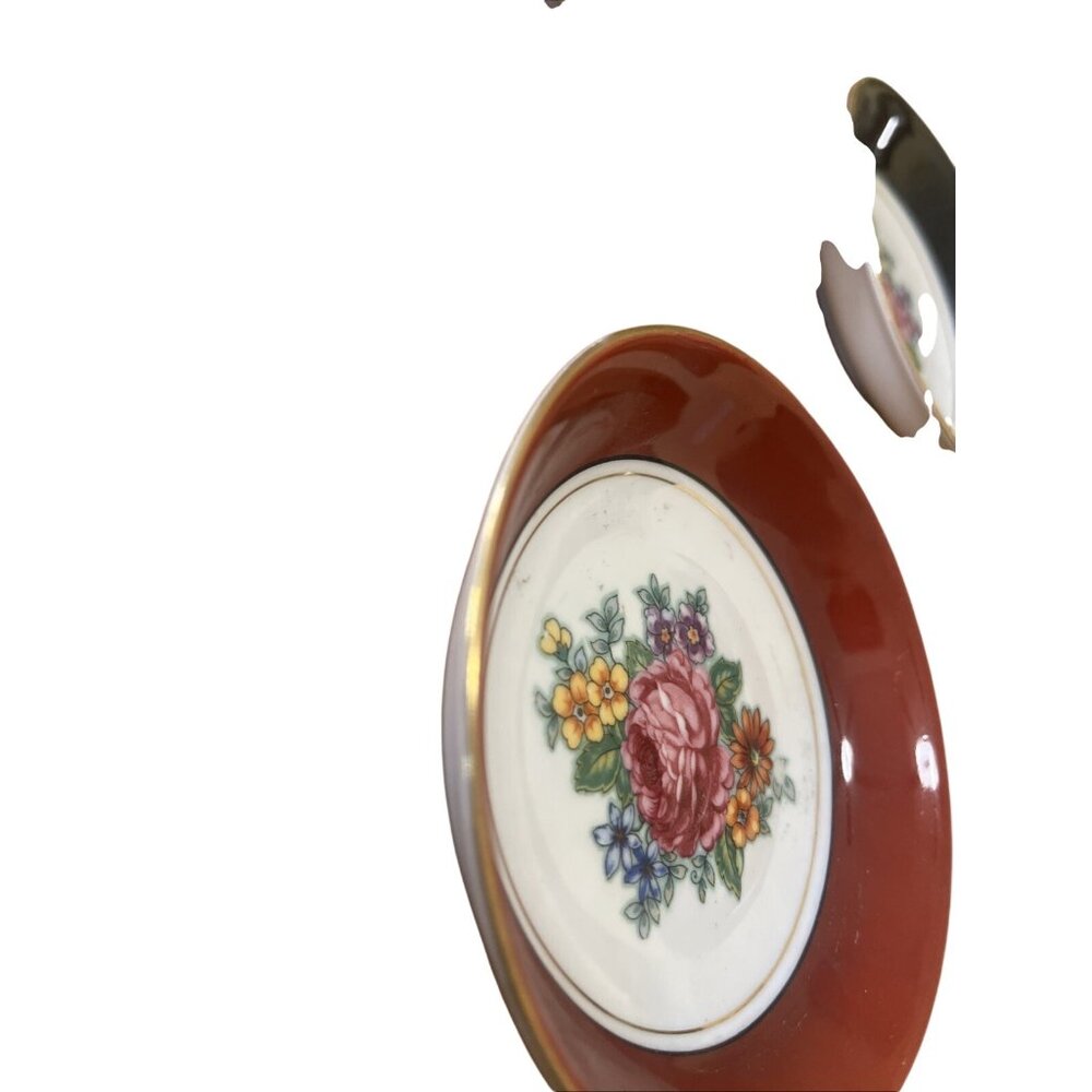 Winterling Bavaria Germany Floral Hand Painted 4 In Bowls Set Of 3 - Picture 3 of 8